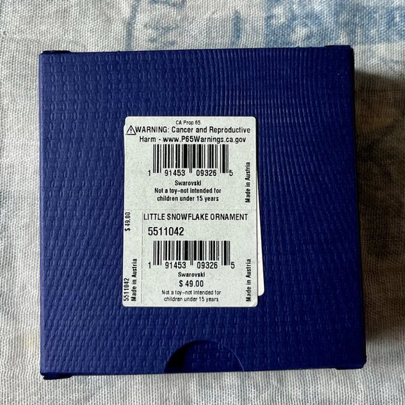 SWAROVSKI 2020 Little Snowflake Ornament #5511042, New in Box - Picture 2 of 3